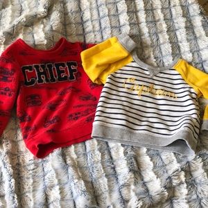 24 months- chief & captain sweat shits